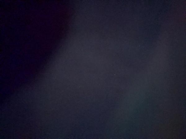 Northern lights seen from the airport.