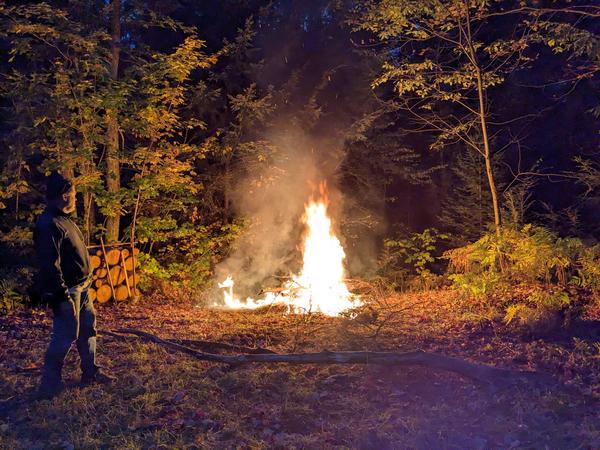 Bill burning some old gas.