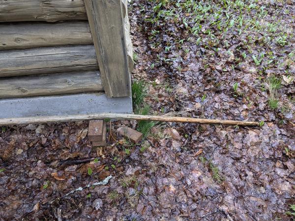 The flag pole, 4 feet shorter.