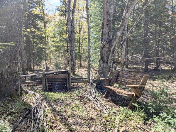 Joe's grotto from the Seney Bridge Hunt Club.
