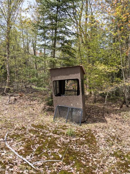 Old, ruined blind near Old Seney.