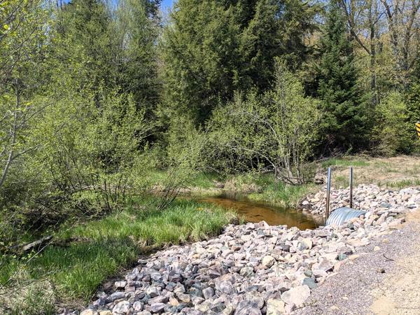 New culvert for Harvey Creek along McCloud Grade.